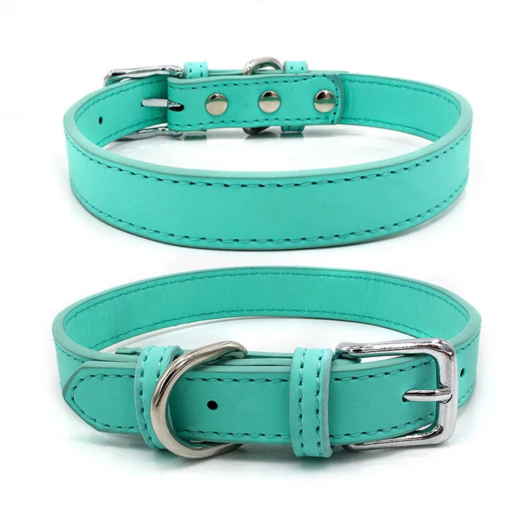 PU Adjustable Puppy Collar for Small Dogs