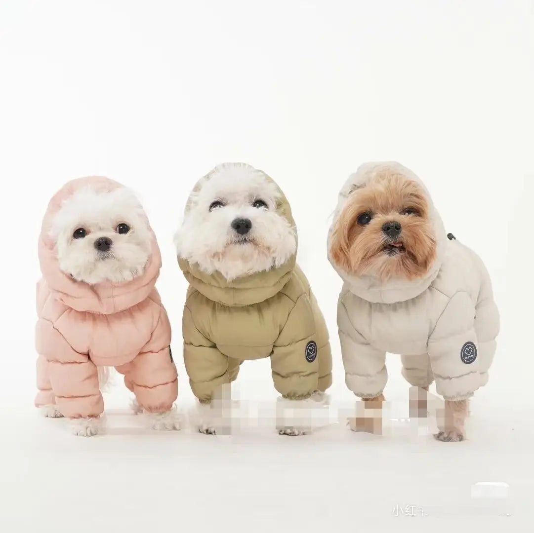 Korean Teddy Poodle Warm Down Jacket for Dogs