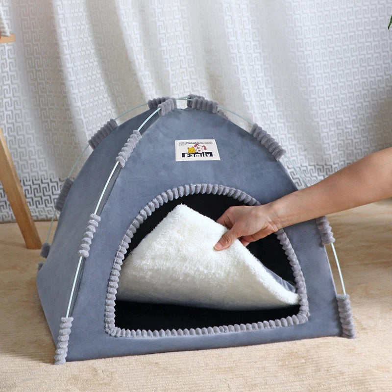 Foldable Four-Season Breathable Pet Tent House