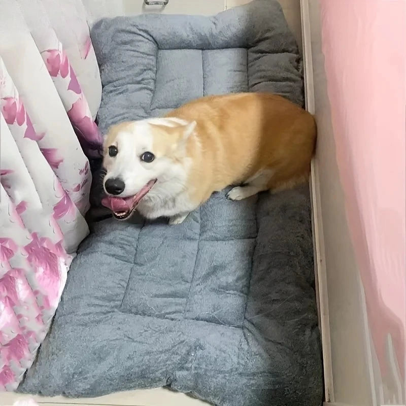 Soft Plush Dog Sofa Bed Crate Mat
