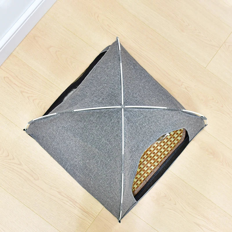 Winter Cat Tent High Quality Cat Bed Foldable Pet Bed Waterproof Cat Camping Bed Portable Bed