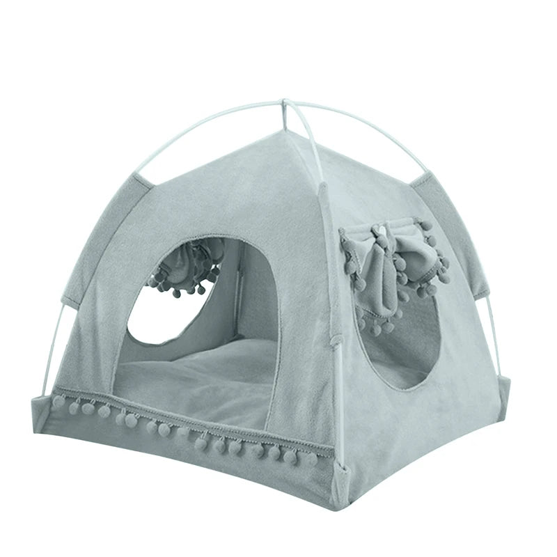 Winter Cat Tent Bed Pet Products The General Closed Cozy Hammock With Floors Cat House Pet Small Dog House Accessories Products
