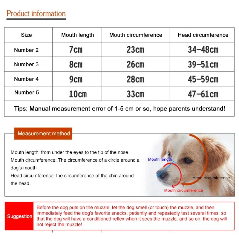 Adjustable Leather Dog Muzzle for Training