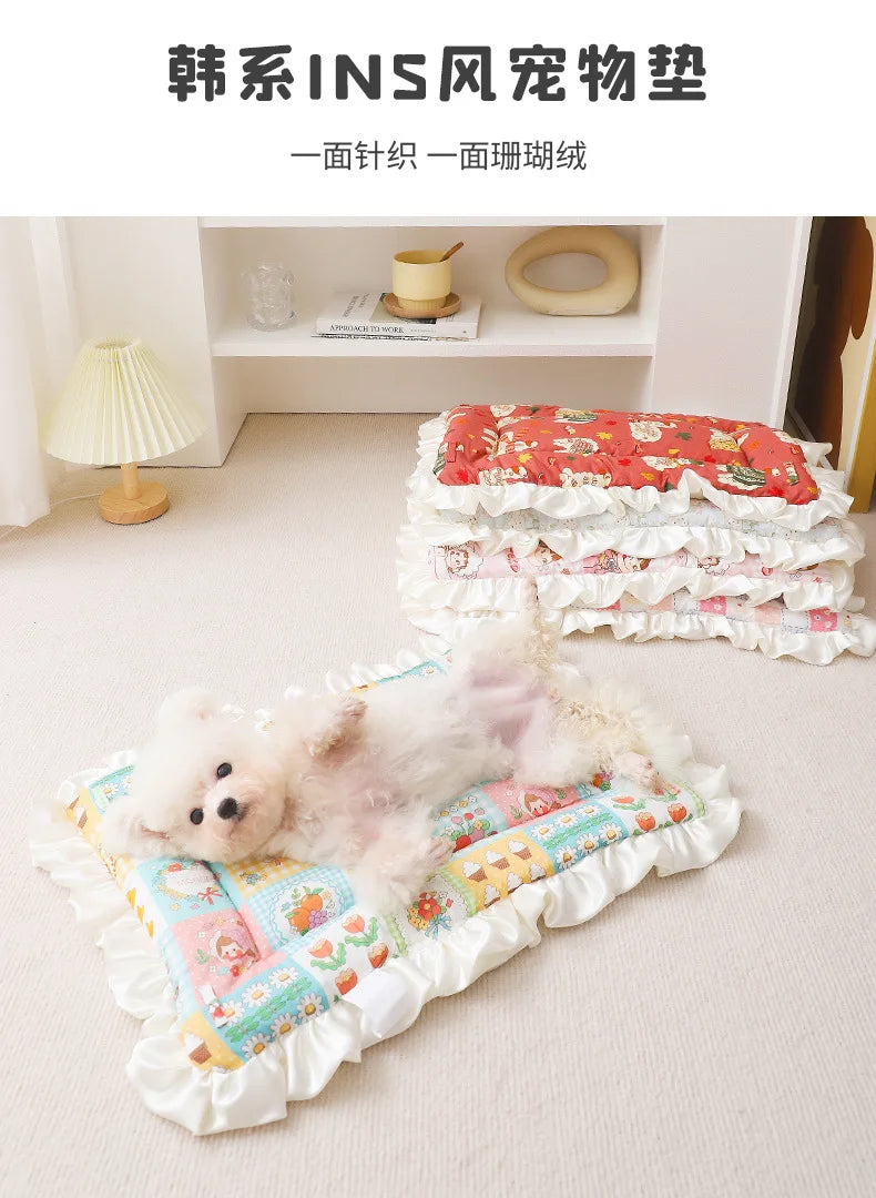 Winter Warm Washable Pet Sleeping Mat Blanket Bed