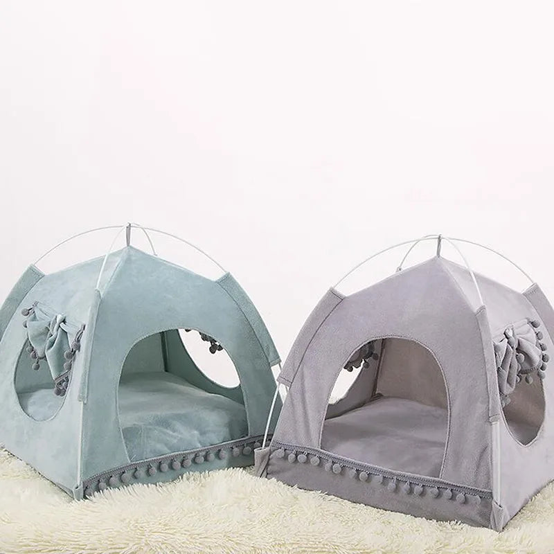 Winter Cat Tent Bed Pet Products The General Closed Cozy Hammock With Floors Cat House Pet Small Dog House Accessories Products