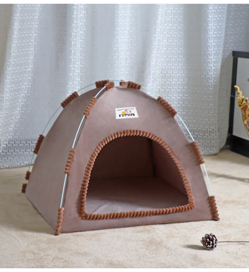 Foldable Four-Season Breathable Pet Tent House